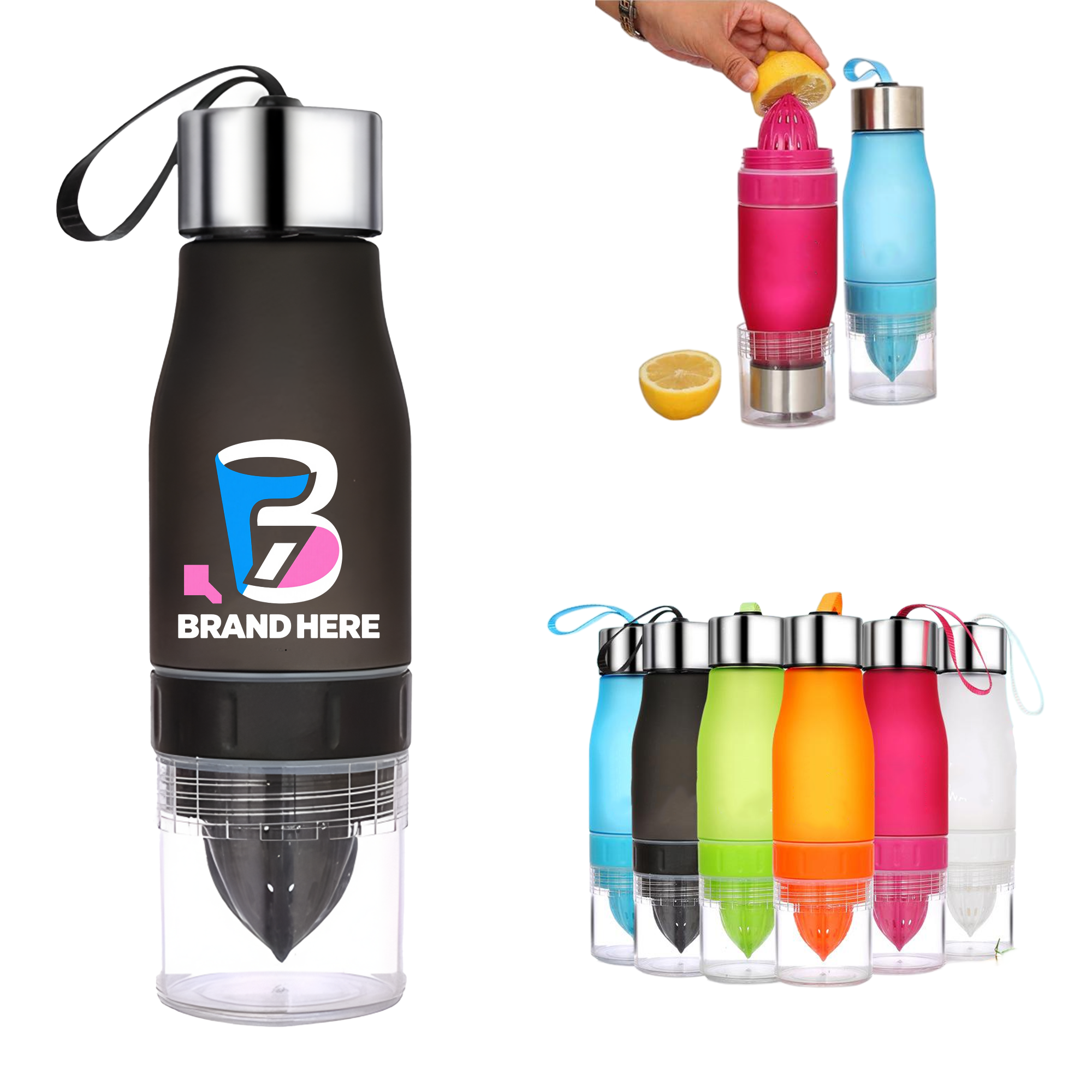  Lemon Fruit Infuser Water Sport Bottle