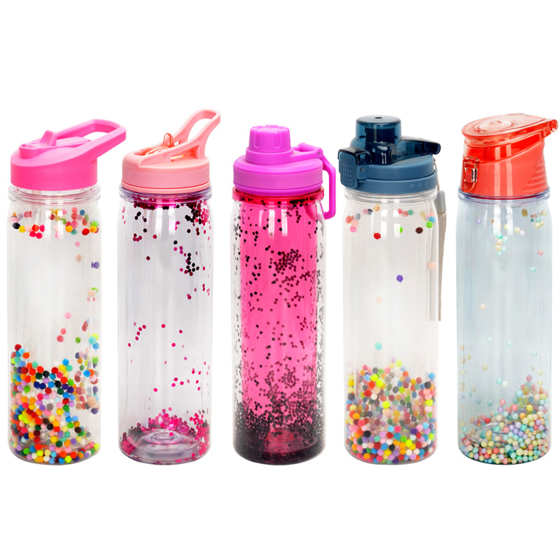 Wholesale Custom Logo Tritan Double Wall Plastic Cup with Straw - Eco-Friendly Promotional Gift &amp