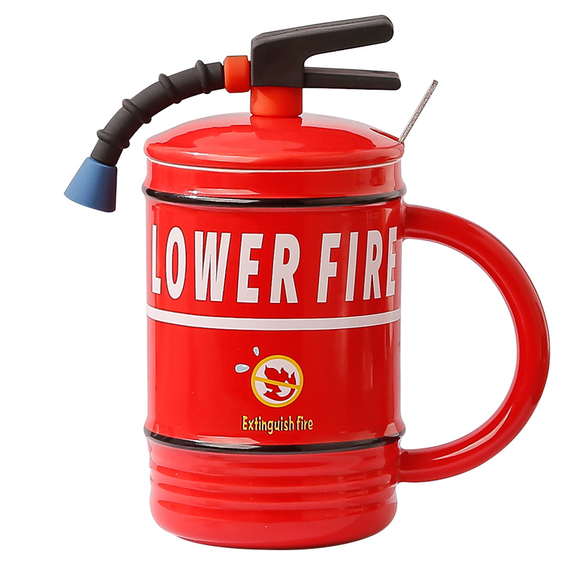 Fire Extinguisher Ceramic Mug Set | Crea