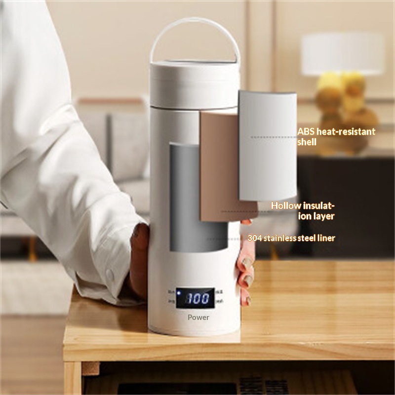 Rayly Smart Heating Travel Mug | 1.0L, 2-in-1 Boil & Keep Warm, Portable Electric Kettle