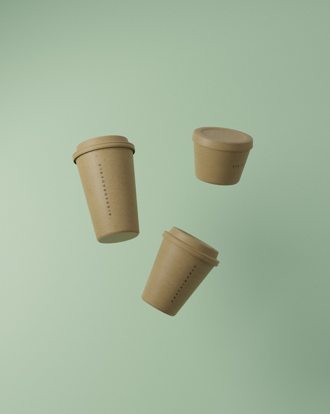 Eco-friendly disposable coffee cups