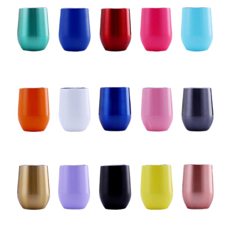 12 oz Stainless Steel Wine Tumbler 